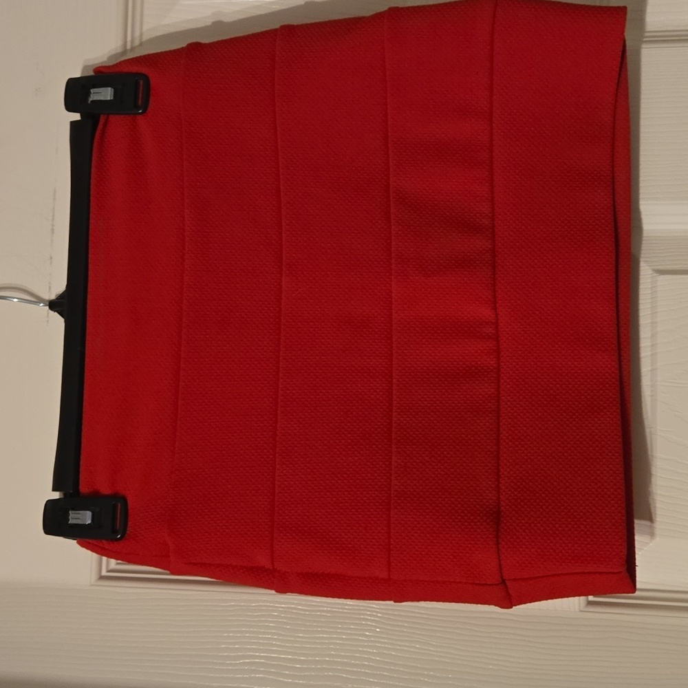 Love Culture Vibrant Red Mini Skirt